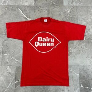80s Vintage  Dairy Queen Graphic Tee Mens Medium Ice Cream Short Sleeve Shirt